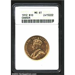George V gold 10 dollars 1913,