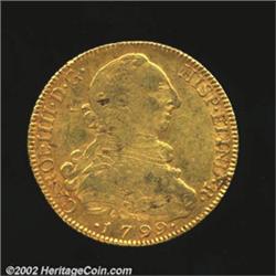 Charles IIII gold 8 escudos 1799 So-DA,