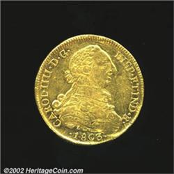 Charles IV gold 8 escudos 1803 So-PJ,