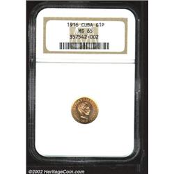 Republic gold 1 peso 1916,