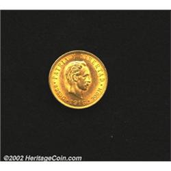 Republic gold 5 pesos 1916,