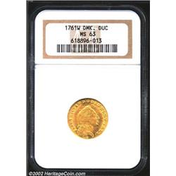 Frederik V gold XII Mark 1761-W,