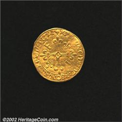 Francois I gold ecu d'or ND (1515-47),