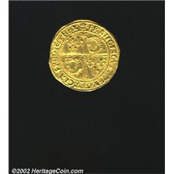 Francois I gold ecu d'or du Dauphine ND (1515-47),