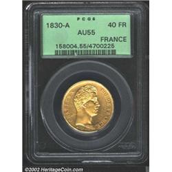Charles X gold 40 francs 1930-A,