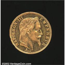 Napoleon III gold 50 francs 1865-A,