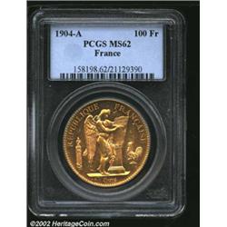 Third Republic gold 100 francs 1904-A,