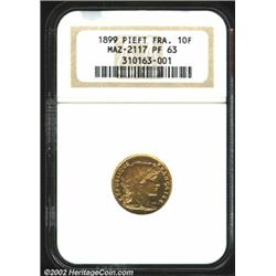 Piefort gold 10 francs 1899,