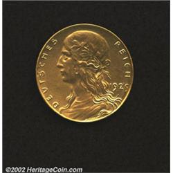 Goetz 1925 pattern 3 mark in gold,