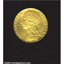 Goetz 1925 pattern 5 mark in gold,