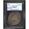 George II crown 1741, Bust left/Cruciform shields, SC-G2CR.055, KM-575.