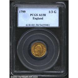 George III gold 1/3 guinea 1799,