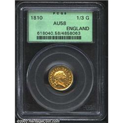 George III gold 1/3 guinea 1810,