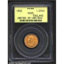 Victoria gold 1/2 sovereign 1892,