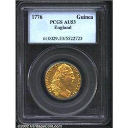 George III gold guinea 1776,