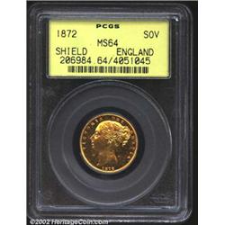 Victoria gold sovereign 1872,