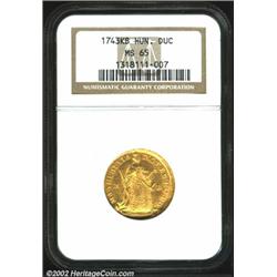 Maria Theresa gold ducat 1743-KB,