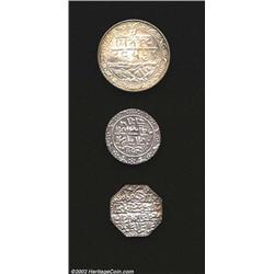 Silver lot as follows: Independent Kingdom of Assam rupee 1785,