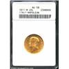 Kingdom of Napoleon. Gold 20 lire 1811-M,