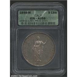 Lombardy-Venetia 5 lire 1848,