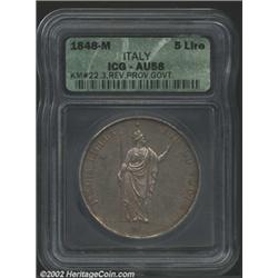 Lombardy-Venetia 5 lire 1848,