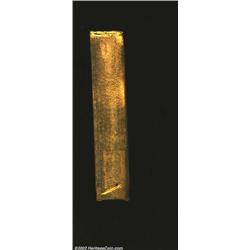 Gold bar ND, Blank obverse/Japanese inscription, 13.56 gm, 9.