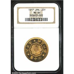 Taisho 6 (1917) gold 20 yen,