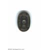 Nagashima-Aisei En oval lacquered brass 1 sen with center hole,
