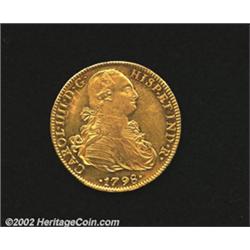 Charles IV gold 8 escudos 1798 Mo-FM,