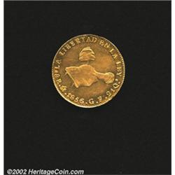 Republic gold 8 escudos 1856/5 Mo-GF,