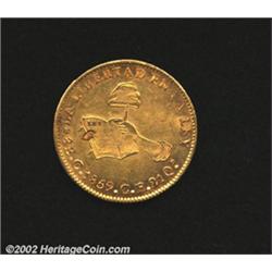 Republic gold 8 escudos 1869 Mo-CH,