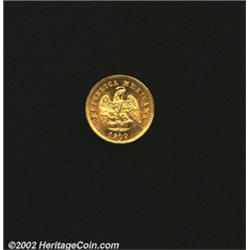 Republic gold peso 1900 Mo-M,