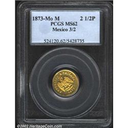 Republic gold 2-1/2 pesos 1873/2 Mo-M,