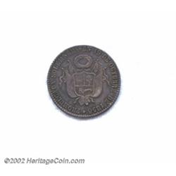 Silver proclamation 4 reales 1856,