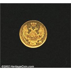 Nicholas I of Russia gold 20 zlotych-3 rubles 1834-CPB,