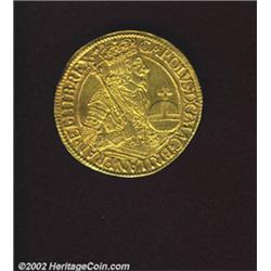 Charles I Briot's gold unit ND (1637-42),