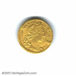 James VIII pattern shilling (or guinea) 1716 in gold,