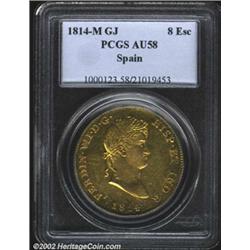 Ferdinand VII gold 8 escudos 1814 Madrid,
