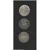 Charles III (The Pretender) 3-piece lot of 2 reales including: 1708/7,