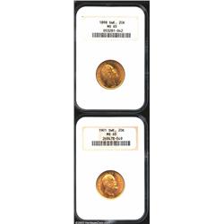 Gold 20 kronors as follows: 1898-EB,