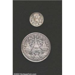 Siamese pair as follows: fuang (1/8 tical) ND (1860),
