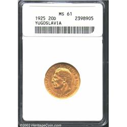 Gold 20 dinara 1925,