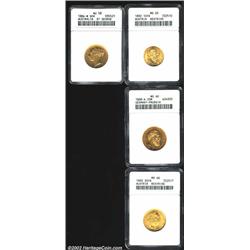 Mixed gold including: Australia sovereign 1884-M,