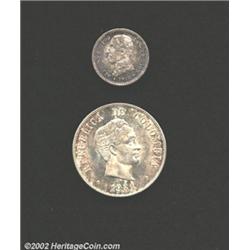 A Choice pair including: Colombia 50 centavos 1934,