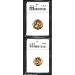 British Commonwealth gold pair including,