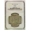 Image 1 : 1921 PEACE SILVER DOLLAR, NGC-VF-25
