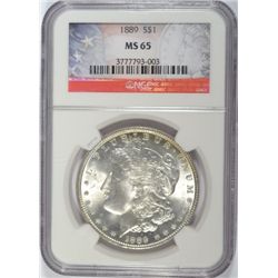 1889 MORGAN DOLLAR NGC MS65