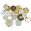 Image 2 : BAG FOREIGN COINS, PAPER, STAMPS ETC.