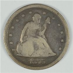 1875-S TWENTY CENT VG/FINE