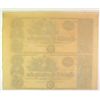 Image 2 : ISSUED 1840-S REMAINDER SHEET 2 $20  CANAL NOTES, NEW ORLEANS, GEM!